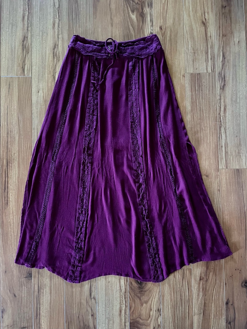 Shyanne Lace Trim Maxi Skirt Large